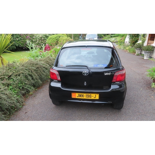 36 - JMN196J
Black Toyota Yaris 1.3L
First Registered 08.05.2001
Approx 74,245 miles
Manual Petrol