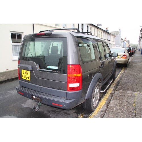 63 - LMN476W
Land Rover Discovery 3 SDV 6
First Registered 25.11.2005
Approx 101,436 miles
Taxed until 31... 