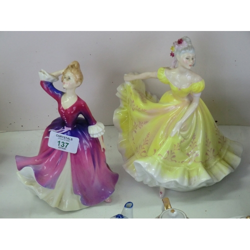 137 - Royal Doulton figurines - Ninette and Melissa