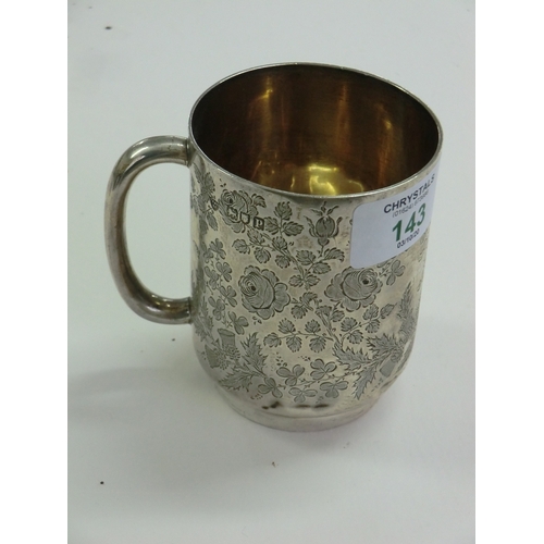 143 - Victorian silver christening mug