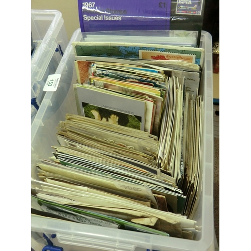 153 - A box of older post cards