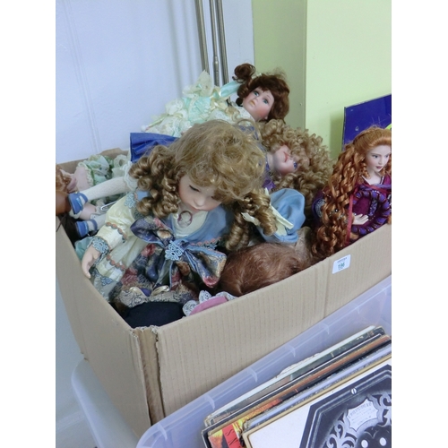 196 - Large number of collectors' dolls