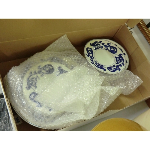 214 - Royal Cauldon Blue Scroll crockery