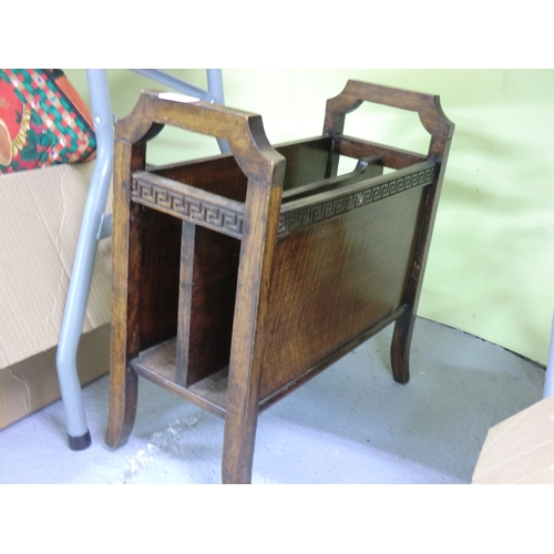 221 - Oak magazine rack