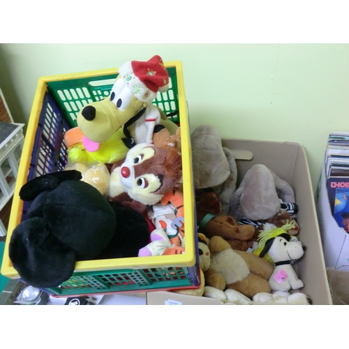 228 - Two boxes of cuddly toys