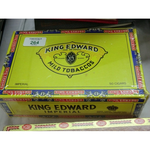 264 - King Edward Mild Tobaccos, fifty cigars in a sealed box