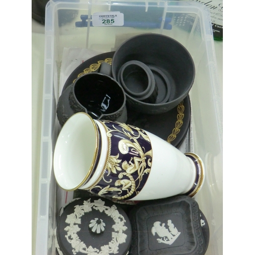 285 - Collection of black Wedgwood