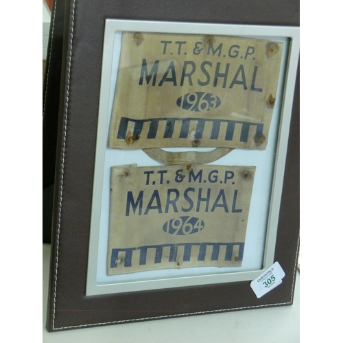 305 - TT and MGP Marshall armbands 1963 and 1964