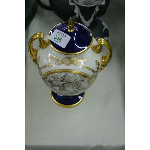 346 - Royal Worcester RNLI commemorative porcelain urn, no. 1 of 150