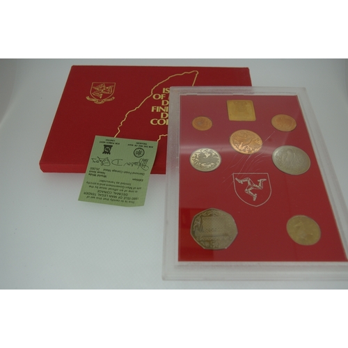 403 - Isle of Man diamond finish proof decimal coins