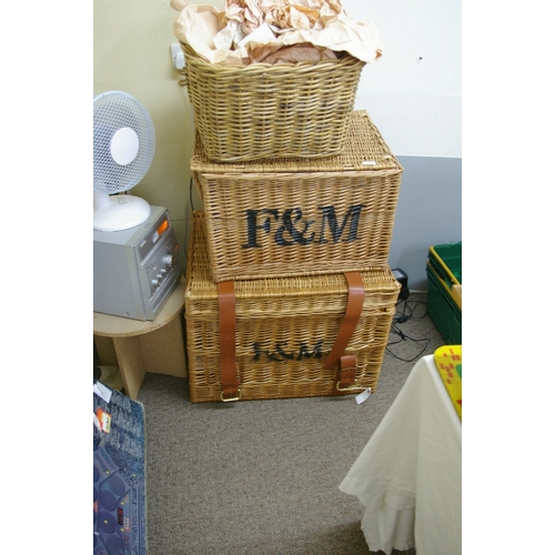 463 - Two Fortnum and Mason hampers and a basket