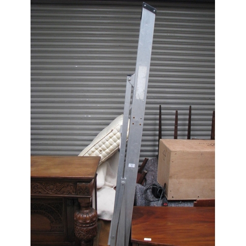 75 - Tall aluminium decorator's ladder NB At Peel Road warehouse READ THE AUCTION INFO