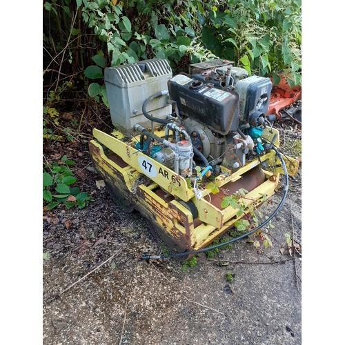 57 - YELLOW AMMANN AR65 PLUS REMAINS OF PVR47 SPARES  PEDESTRIAN ROLLER
First Registered 12.04.2006
Appro... 