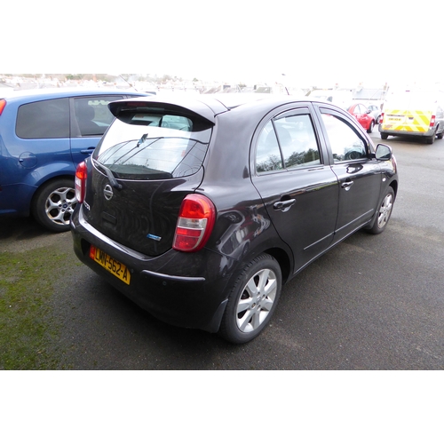 72 - LMN562A
Black Nissan Micra Tekna 1.2 DIG-S 5dr 
First Registered 14.09.2012
 Approx 52541 miles
taxe... 