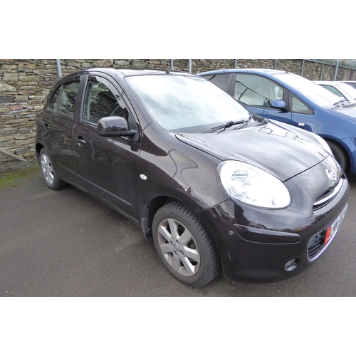 72 - LMN562A
Black Nissan Micra Tekna 1.2 DIG-S 5dr 
First Registered 14.09.2012
 Approx 52541 miles
taxe... 