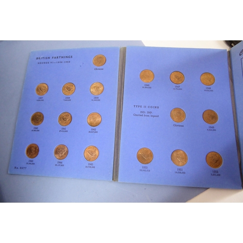 187 - British farthings 1837 to 1956 BU