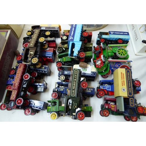 189 - A collection of twenty three Matchbox steam trucks