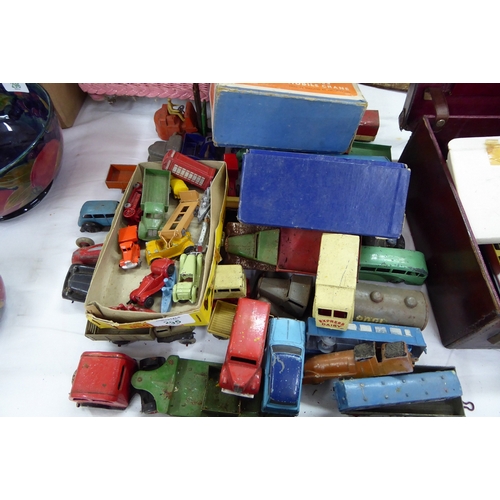 295 - A good collection of old Dinky, Crescent and Minic vehicles