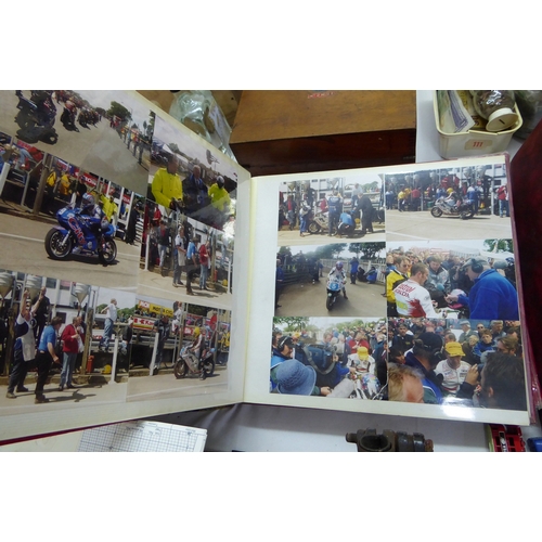 307 - Two albums of photographs of Isle of Man TT races