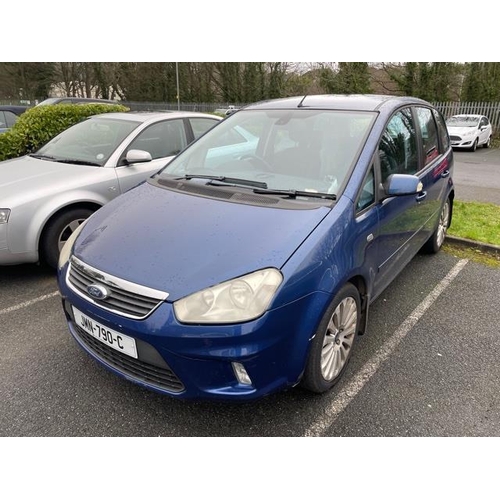 1 - JMN 790C
FORD C-MAX 2.0 ZETEC
First Registered 04/05/2007 
Miles 84,816 approx
Diesel  Manual