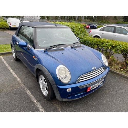 11 - MMN854W 
MINI COOPER CONVERTIBLE 
First Registered 16/05/2007 
Approx 72,000 miles 
Petrol Auto