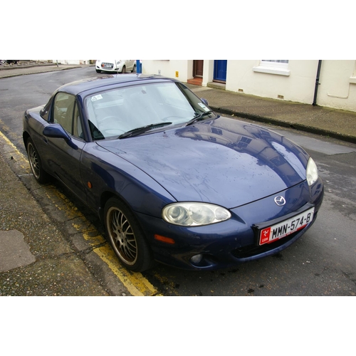 12 - MMN574B
Blue Mazda MX-5 S-VT Sport 1.9L
First Registered 16.05.2003
Approx 45,000 miles
Manual Petro... 