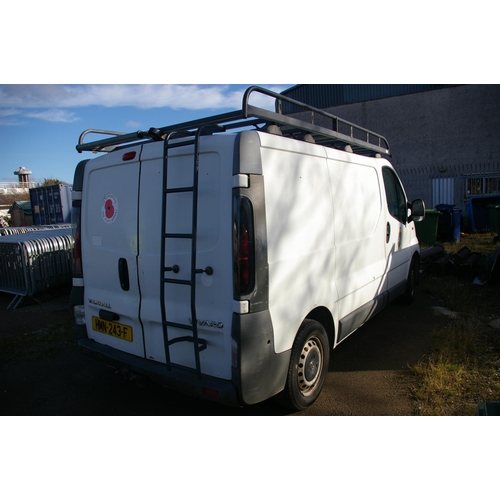 33 - HMN243F
White Vauxhall Vivaro SWB SR2 1.9L
First Registered 27.10.2005
Approx 61,693 miles
Manual Di... 