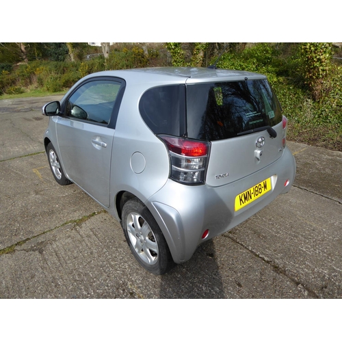 5 - KMN188M
Silver Toyota IQ 1L 3dr 1.0M
First Registered 15.01.2013
Approx 21,498 miles
Manual Petrol
F... 