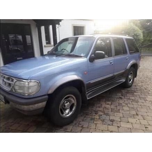 8 - JMN524R
Blue Ford Explorer V6 4ltr
First Registered 01.08.1997
Approx 64,400 miles
Auto Petrol
Indic... 