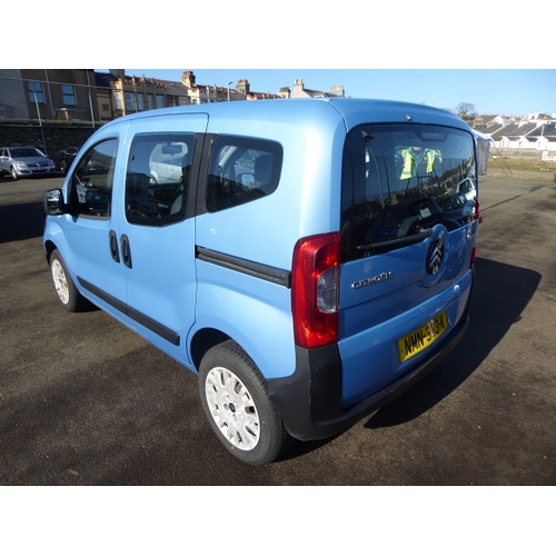 10 - NMN333K
Blue Citroen Nemo Multispace 1.4 
First Registered 31/03/2009
Approx 79,932 miles
Diesel Man... 