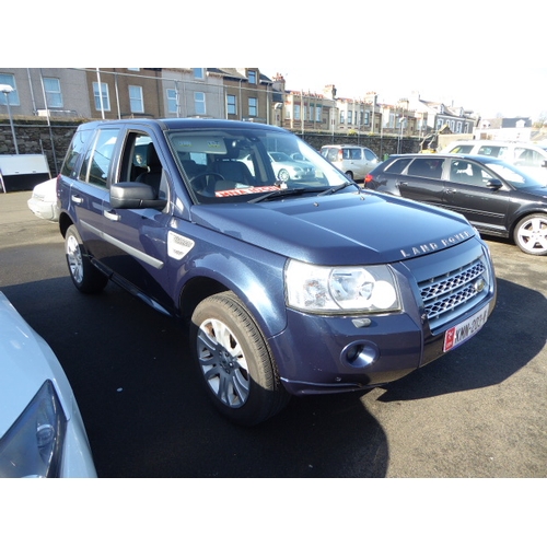 26 - KMN203W
Blue Landrover Freelander 2 HSE TD4 
First Registered 30/07/2008
Approx 106K miles 
Diesel m... 