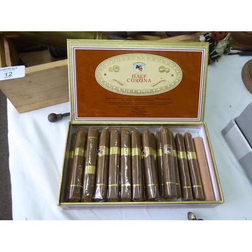 10 - Ritmeester half corona cigars (boxed)