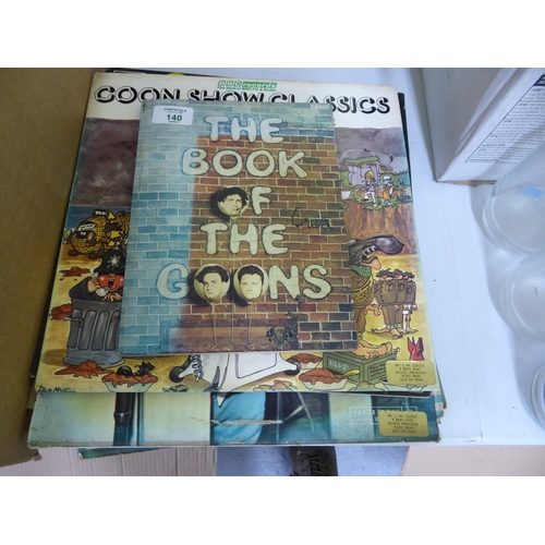 140 - Collection of Goon Show LPs and Goons book