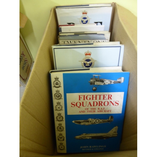 142 - Box of assorted books including RAF and SAS