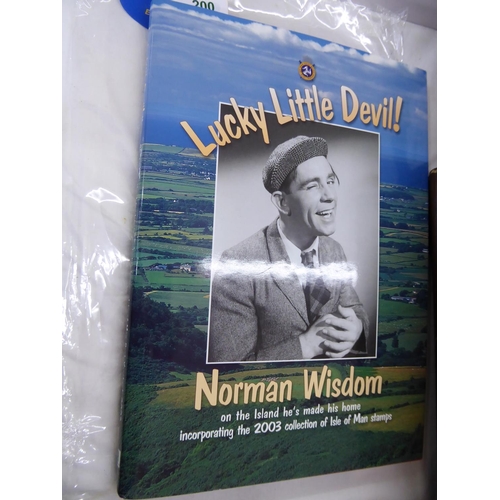 200 - Norman Wisdom signed Isle of Man stamp book