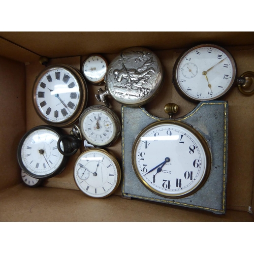 219 - A box of pocket and other watches