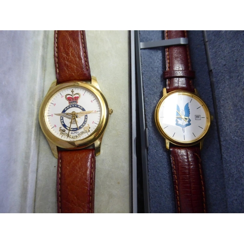 43 - Two gent's wrist watches - SAS and RAF - belonged to the Late J W Coole