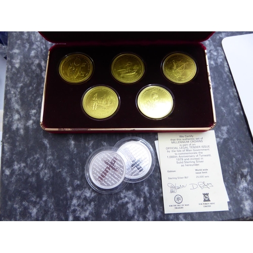 49 - Isle of Man Tynwald 1979 sterling silver five coin set (cased)