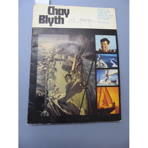 71 - Chay Blythe, Lone Voyage around the World, signed