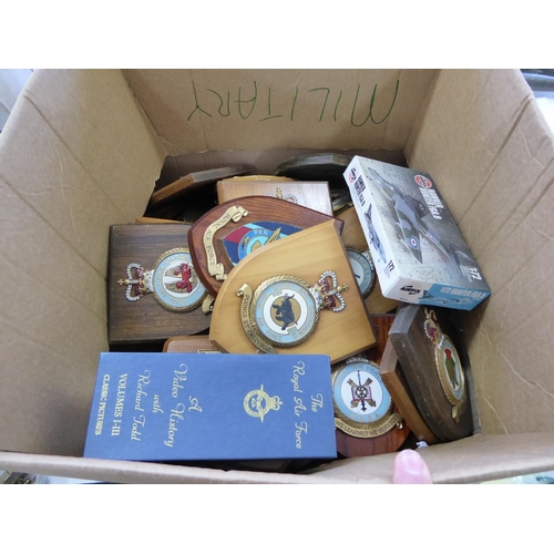 72 - Large box of numerous RAF shields from around the world