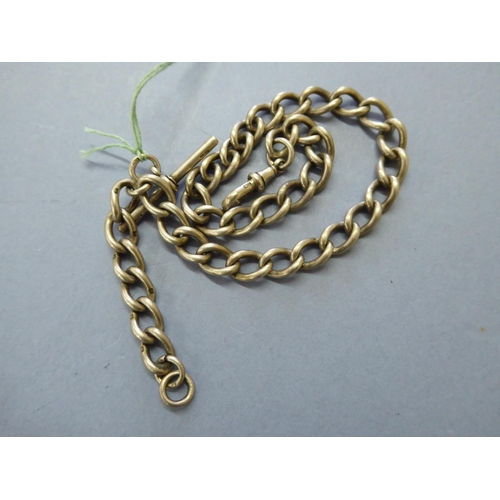 95 - A silver watch chain - wt. 50g