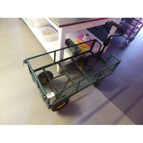 249 - Four wheeled garden trolley