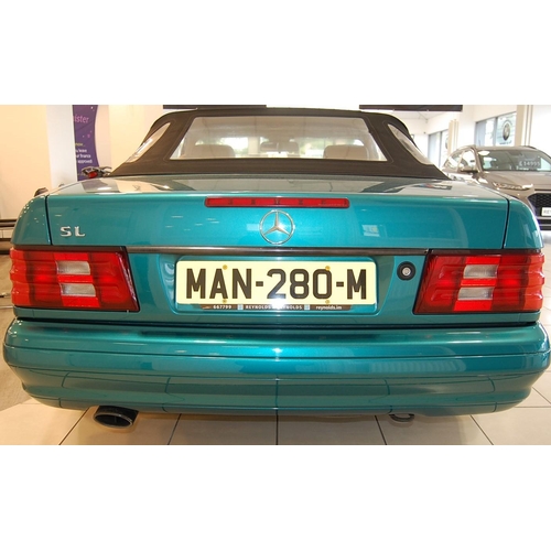 26 - MAN280M
Turqoise Mercedes SL280
First Registered 01.08.1998
Approx 65428 Miles
Auto Petrol
Hard top ... 