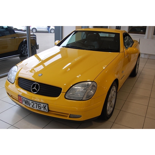 27 - PMN276K
Yellow Mercedes SLK
First Registered 25.11.1997
Approx 44600 Miles
Auto Petrol