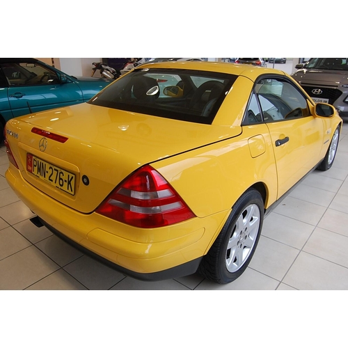 27 - PMN276K
Yellow Mercedes SLK
First Registered 25.11.1997
Approx 44600 Miles
Auto Petrol