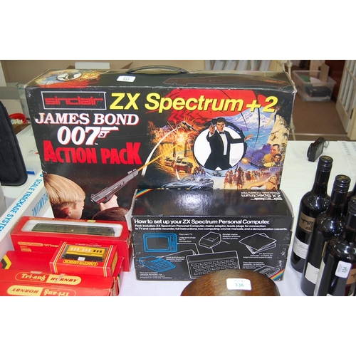 James Bond② A boxed Sinclair ZX Spectrum +2 'James Bond 007 Action Pack