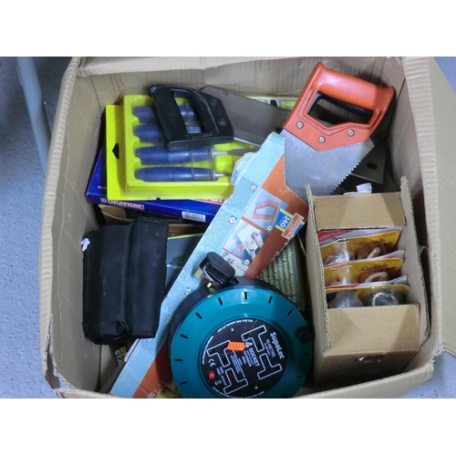 120 - Box of assorted tools