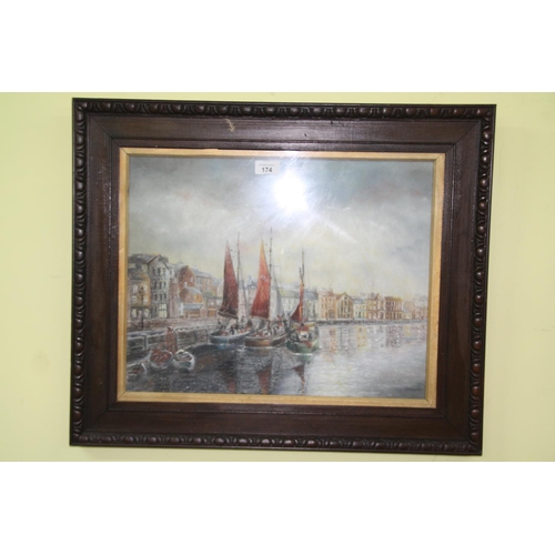 174 - Leclere, Ramsey Harbour, oil