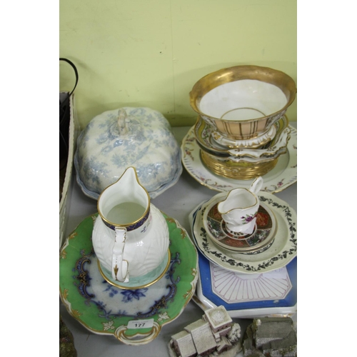 177 - Collection porcelain crockery and plates