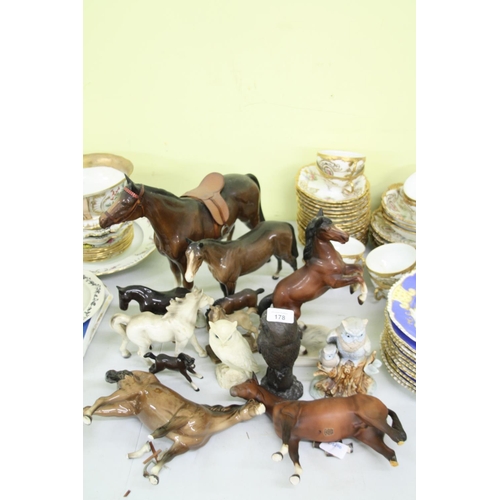 178 - Collection horse and other animal figures